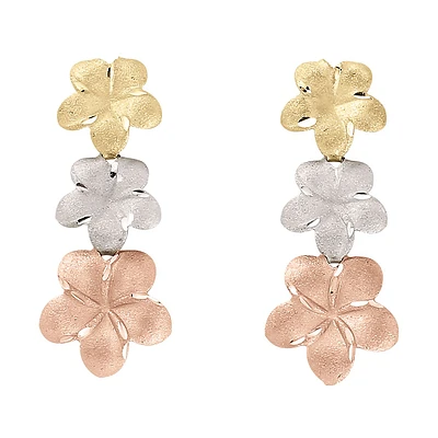 ARETES FLOR ORO 14K ARPXNSE2013TC