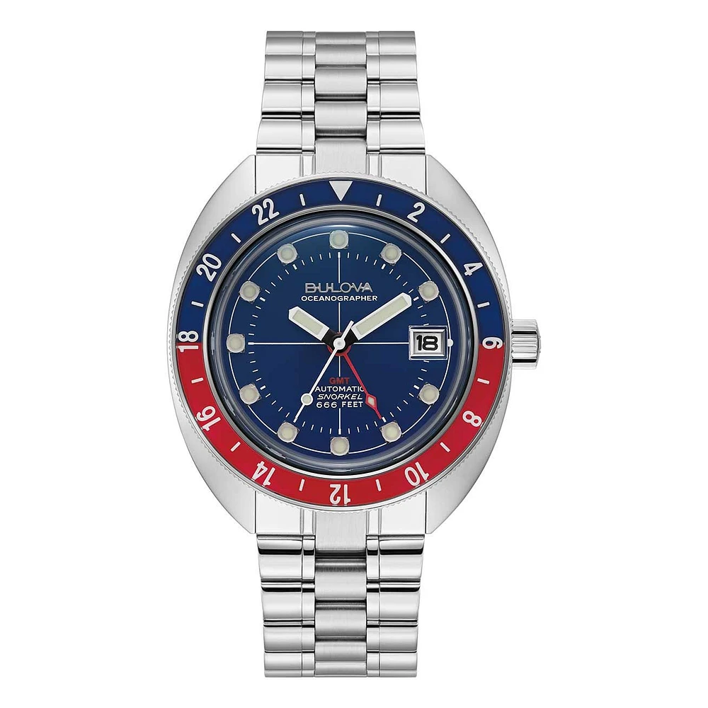 RELOJ BULOVA OCEANOGRAPHER GMT “PEPSI” 96B405 PARA HOMBRE