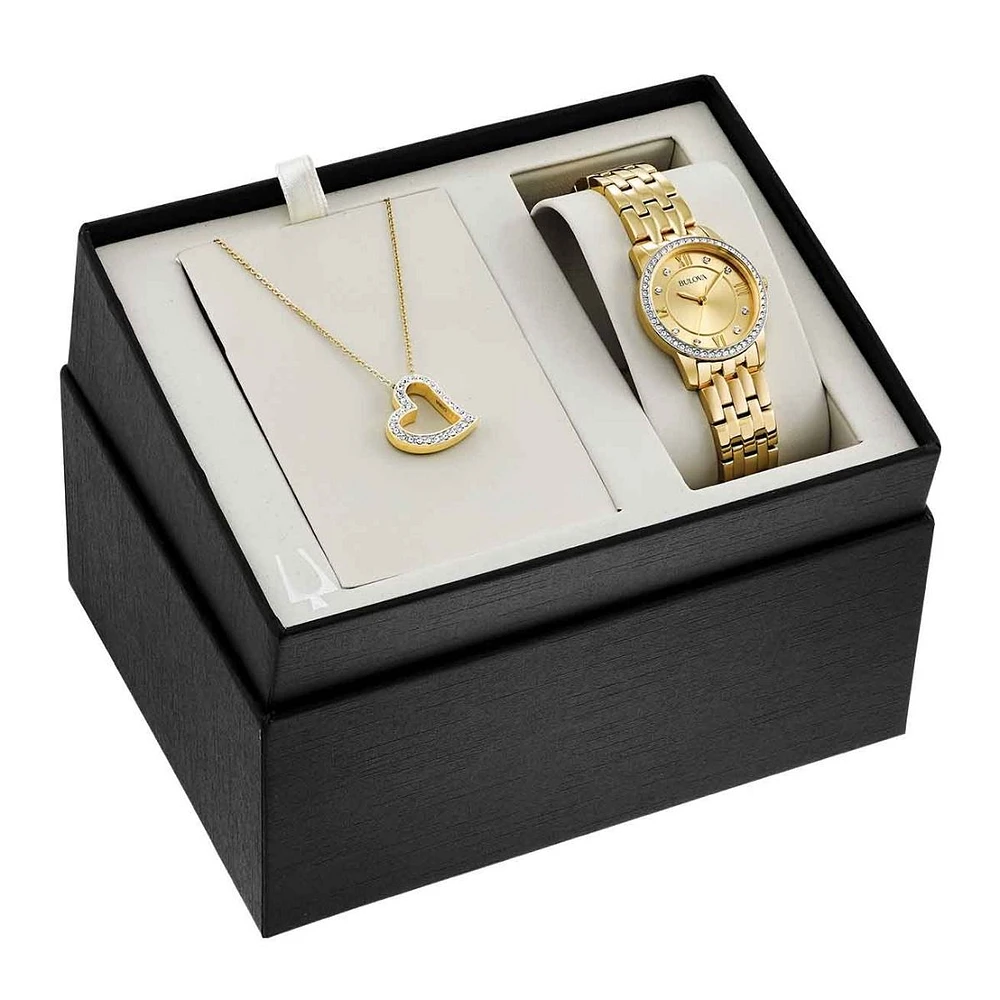 RELOJ BULOVA BOX SET 97X104 PARA MUJER