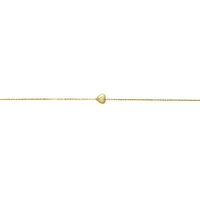 PULSERA DAMA CORAZÓN ORO 14K