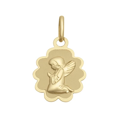 MEDALLA ANGEL DE LA GUARDA ORO 14K