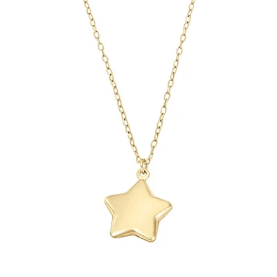 DIJE ESTRELLA CON CADENA ORO 18K