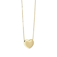 CADENA CON DIJE DE CORAZÓN EN ORO 14K