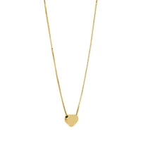 DIJE CORAZON CON CADENA ORO 14K