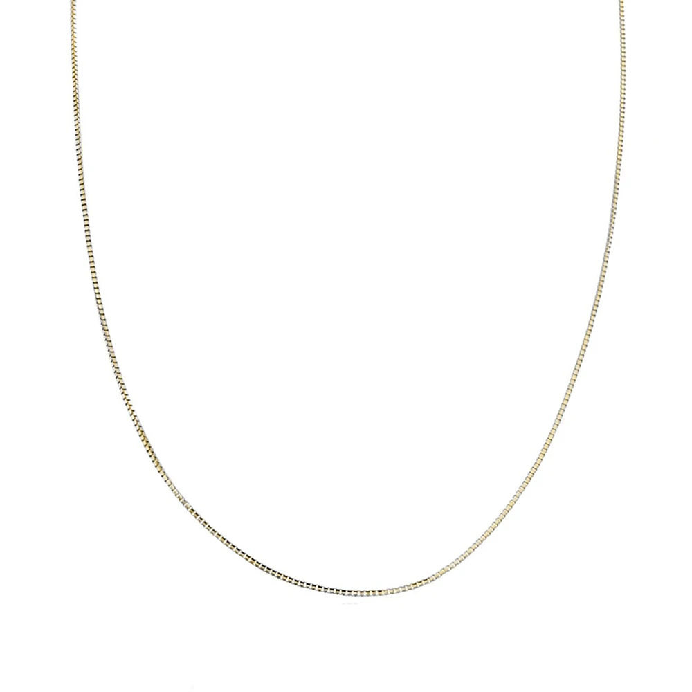 CADENA VENECIANA ORO AMARILLO Y BLANCO 14K 40 CMS