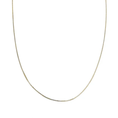 CADENA VENECIANA ORO AMARILLO Y BLANCO 14K 40 CMS