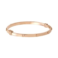 BRAZALETE DAMA TORNILLOS ORO ROSA 14K