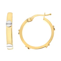 ARRACADAS TORNILLOS ORO 14K