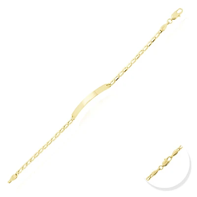 ESCLAVA NIÑO ORO 14K 16 CM