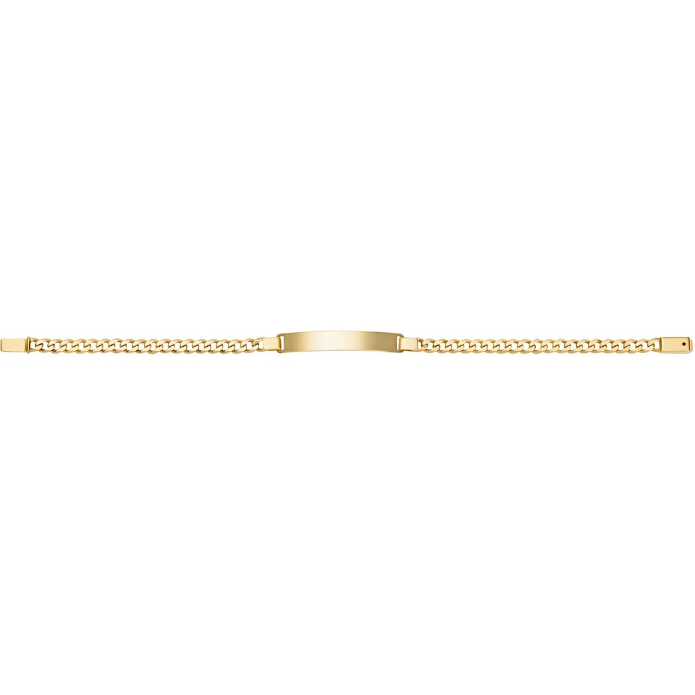 PULSERA BARBADA ORO 14K 20 CM