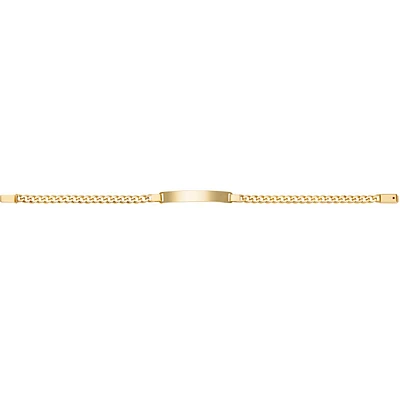 PULSERA BARBADA ORO 14K 20 CM