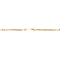 PULSERA BARBADA ORO 14K 20 CM