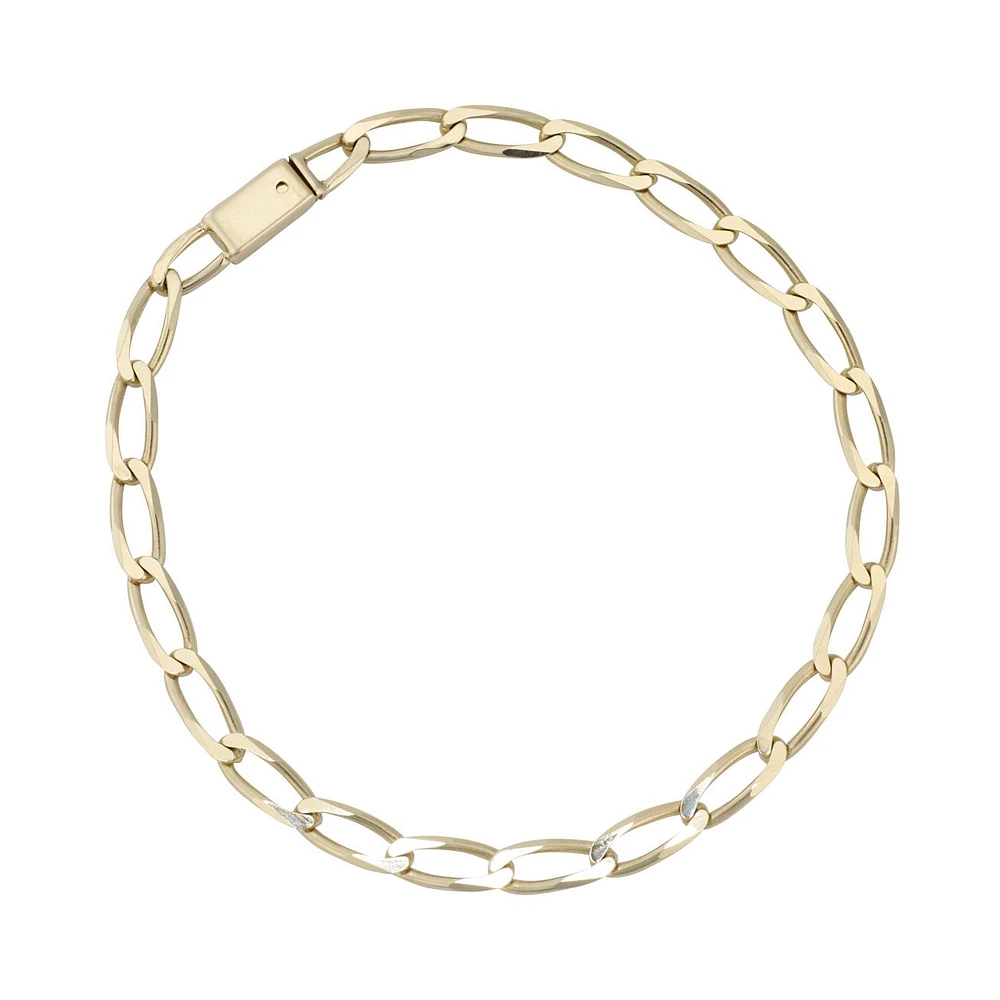 PULSERA CABALLERO ORO 14K