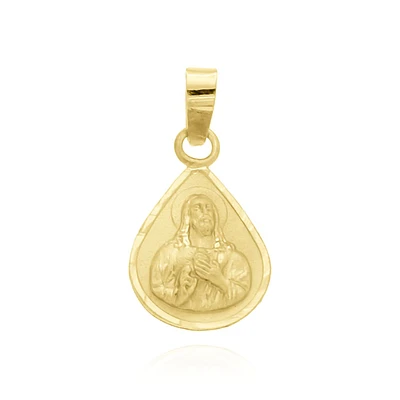 MEDALLA SAGRADO CORAZON ORO 14K