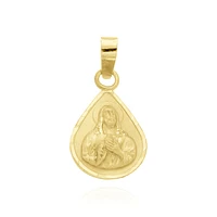 MEDALLA SAGRADO CORAZON ORO 14K