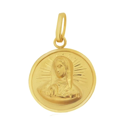 MEDALLA VIRGEN GUADALUPE ORO 14K