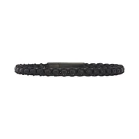 BRAZALETE PARA HOMBRE DE ACERO NEGRO CON HILO NEGRO