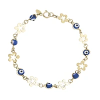 PULSERA DAMA OJITOS AZUL