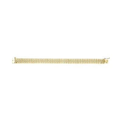 PULSERA TEJIDO REAL ORO 14K CM