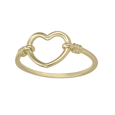 ANILLO CORAZON ORO AMARILLO 14K