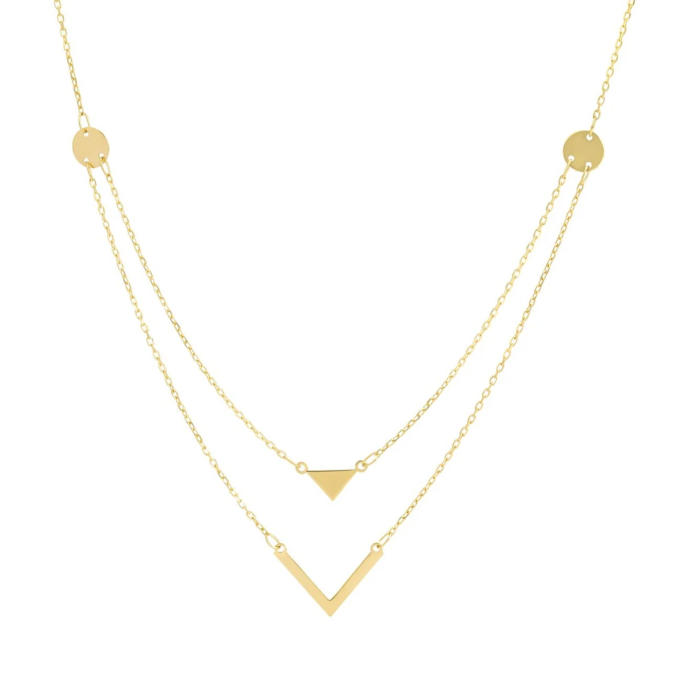 GARGANTILLA DOBLE ORO 14K