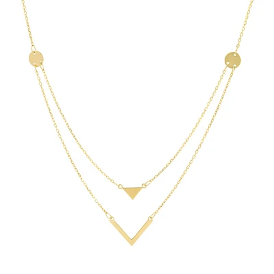 GARGANTILLA DOBLE ORO 14K