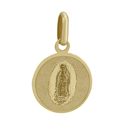 MEDALLA VIRGEN GUADALUPE ORO 14K LASER