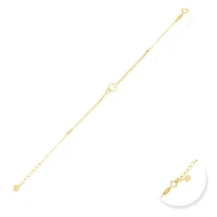 PULSERA  LLAVE CORAZON ORO 14K