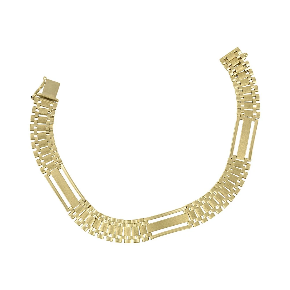 PULSERA TEJIDO REAL ORO 14K