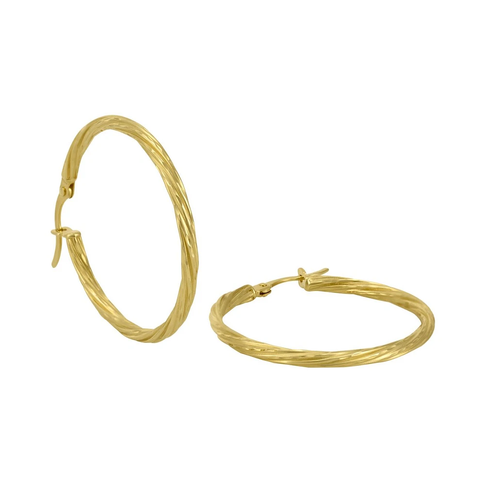 ARRACADAS ORO 14K 2.5 CM