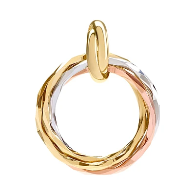 DIJE ORO BLANCO, AMARILLO Y ROSA 14K