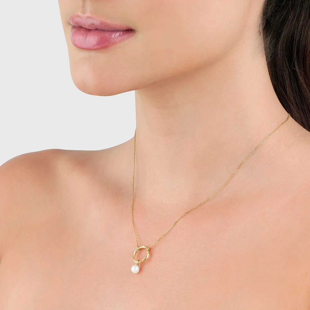 GARGANTILLA ORO 14K CON PERLA