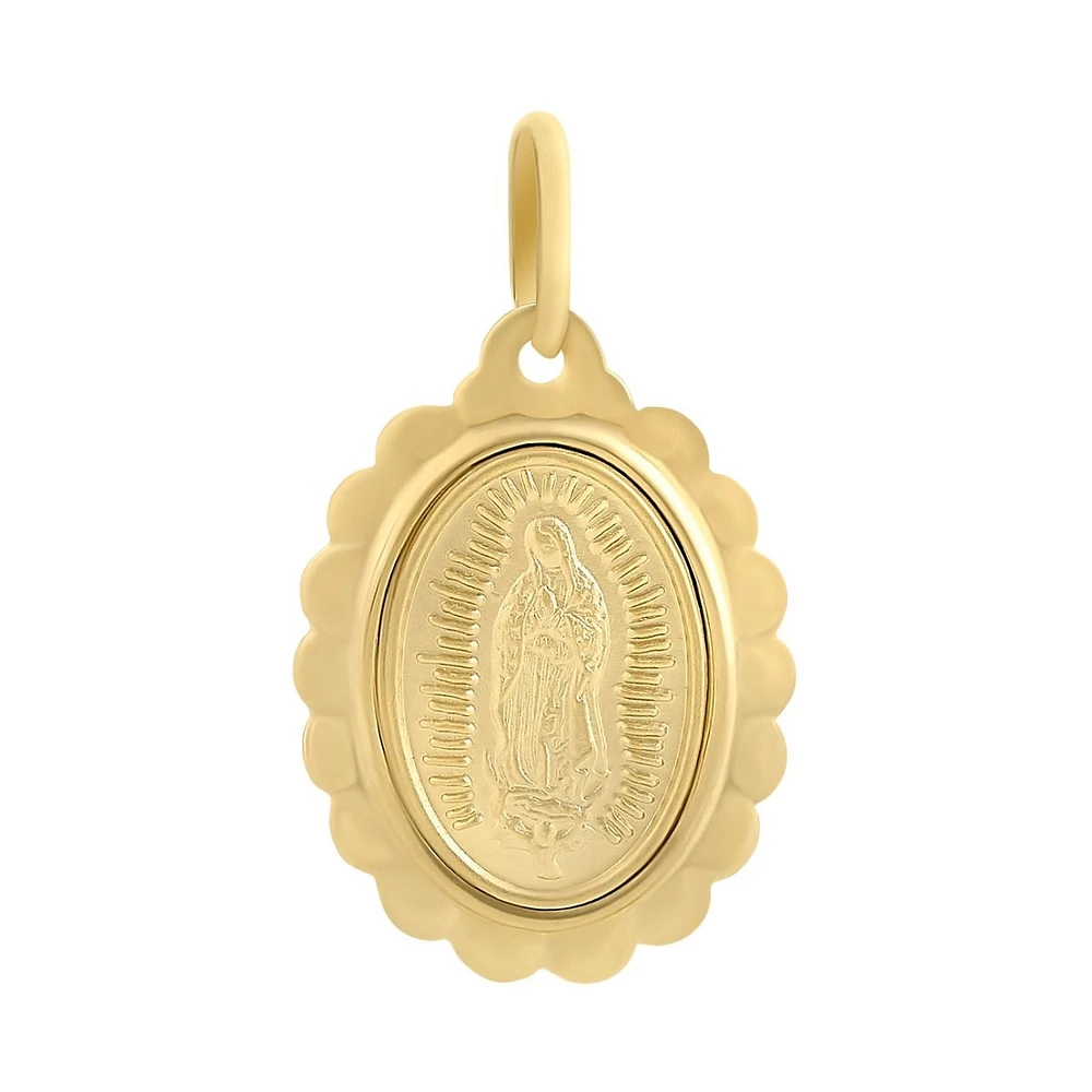 MEDALLA VIRGEN DE GUADALUPE CUERPO COMPLETO ORO 14K