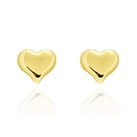 BROQUEL CORAZON ORO 14K