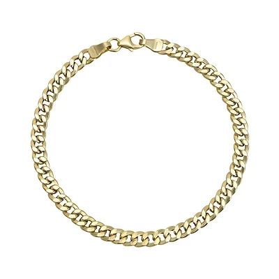 PULSERA ORO 14K CURB 18 CM