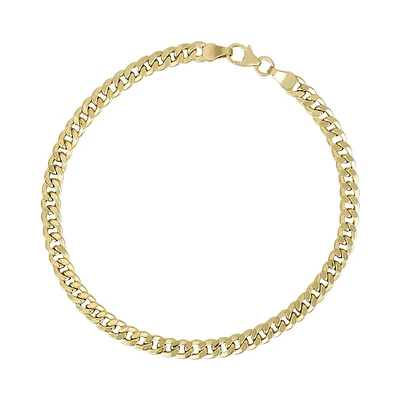 PULSERA PARA HOMBRE ORO 14K CURB 21 CM