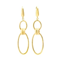 ARETES CIRCULOS ORO 14K