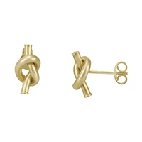 ARETES NUDO ORO 14K