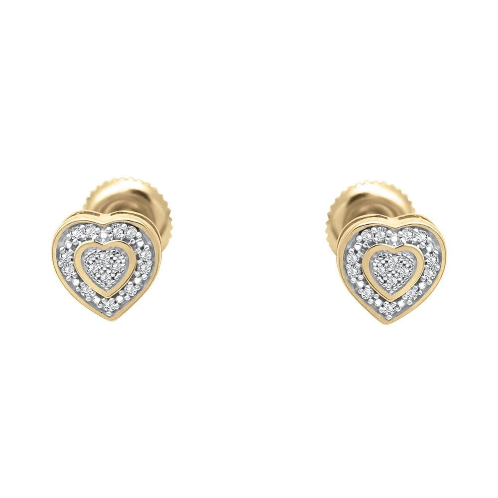 ARETES ORO 14K CON DIAMANTE