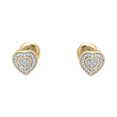 ARETES ORO 14K CON DIAMANTE