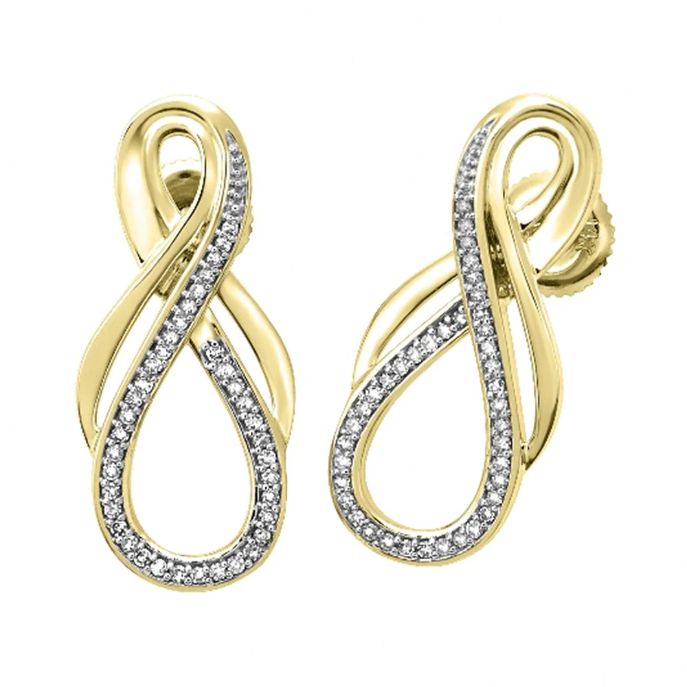 ARETES ORO  14K CON DIAMANTE