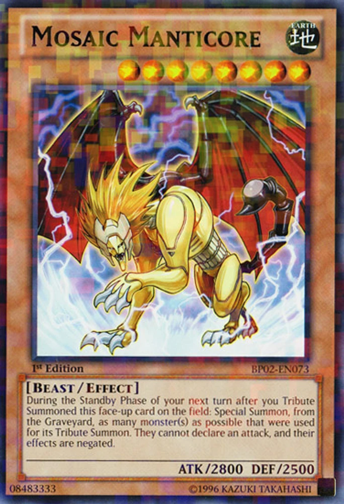 Mosaic Manticore - BP02-EN073 - Mosaic Rare - Unlimited Edition