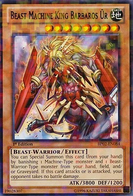 Beast Machine King Barbaros Ür - BP02-EN084 - Mosaic Rare - Unlimited Edition