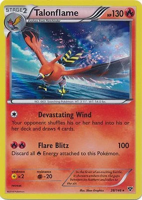 Talonflame - 28/146 - Holo Rare