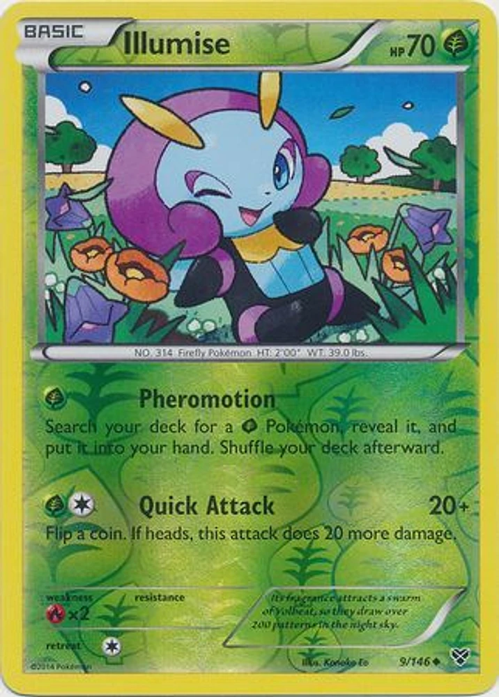 Illumise - 9/146 - Uncommon - Reverse Holo