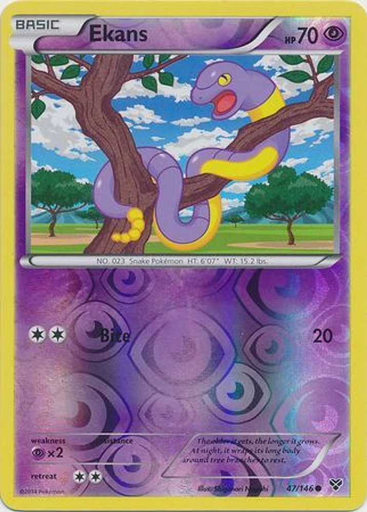 Ekans - 47/146 - Common - Reverse Holo