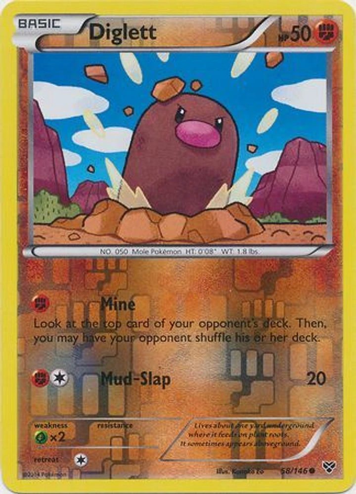 Diglett - 58/146 Common Reverse Holo