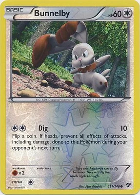 Bunnelby - 111/146 - Common - Reverse Holo