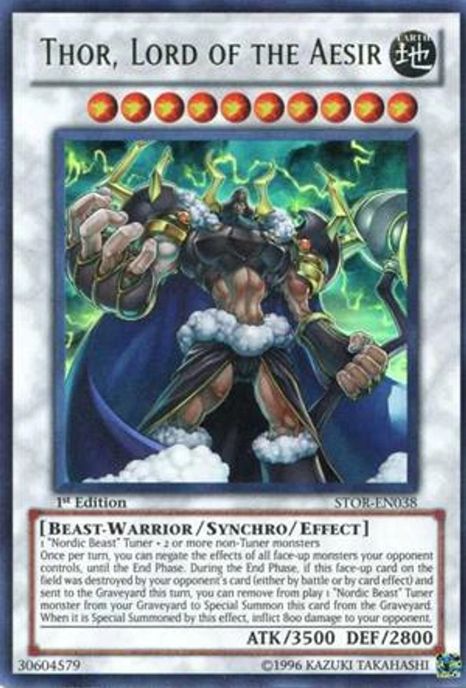 Thor, Lord of the Aesir - SP14-EN048 - Starfoil Rare - 1st Edition