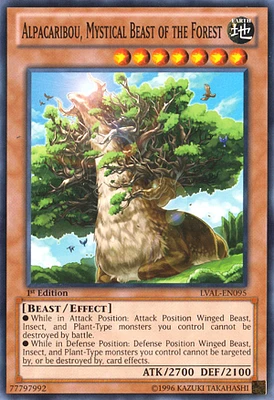 Alpacaribou, Mystical Beast of the Forest - LVAL-EN095 - Common - Unlimited Edition